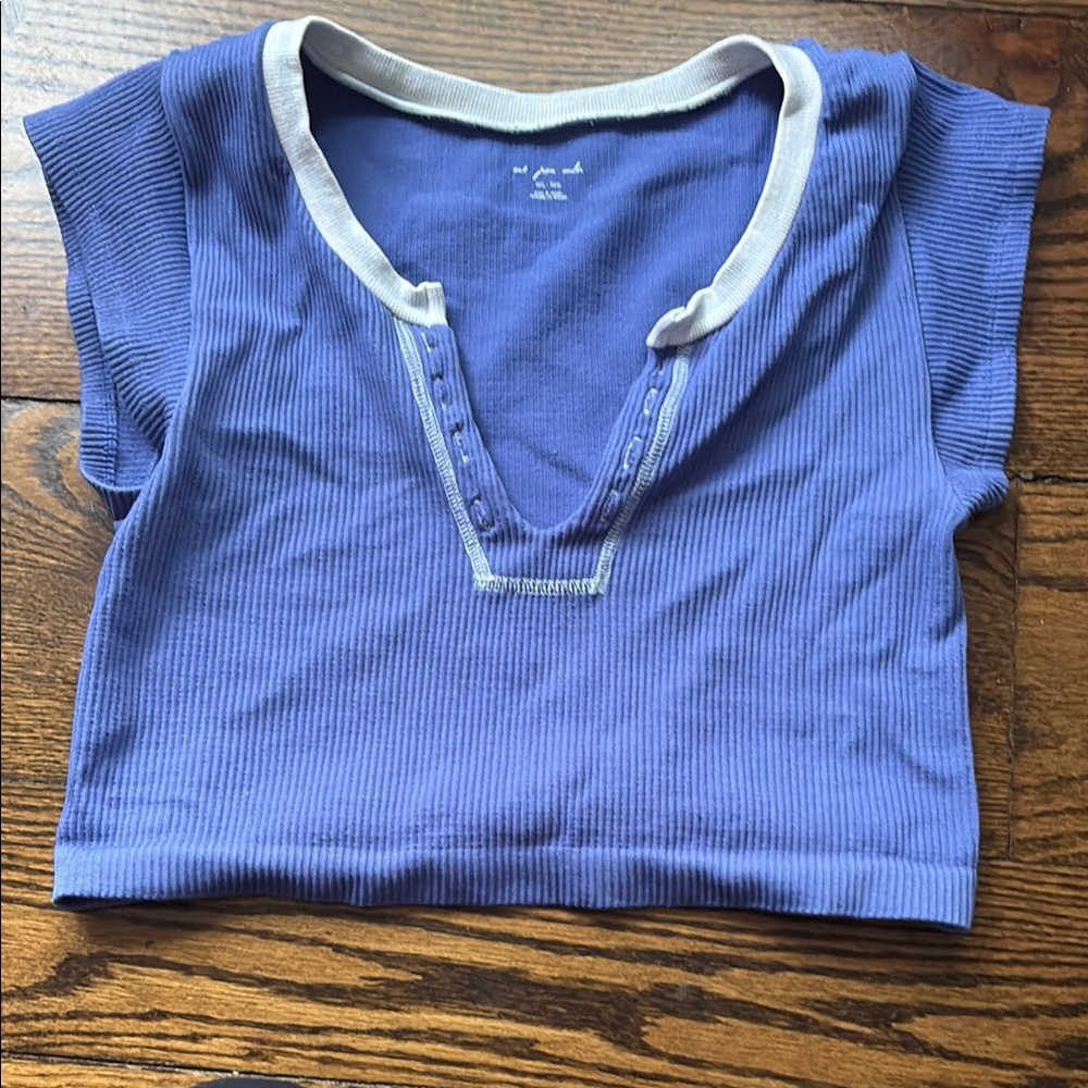 Blue Women’s Crop Top
